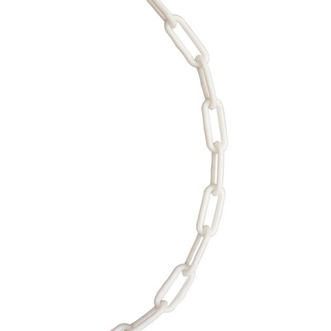 Koch Industries #6 Polycoated White Plastic Decorative Chain .21 in. D 1500 in.
