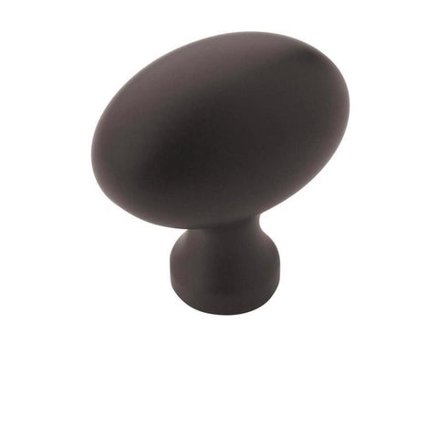 Amerock Vaile Contemporary  Oval Cabinet Knob 1.37 in. D 1.37 in. Matte 1 pk
