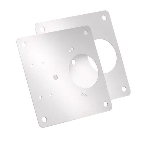 Amerock 3 in. W X 3 in. L Satin Nickel Silver Steel Cabinet Hinge 2 pk