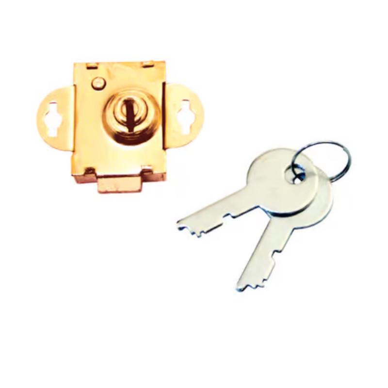 ATC Brass Plated Steel Counter Clockwise Mailbox Lock 2 (Pack of 6)