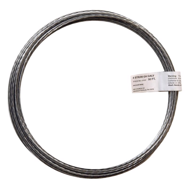 HILLMAN 50 ft. L Galvanized Steel 20 Ga. Wire (Pack of 20)