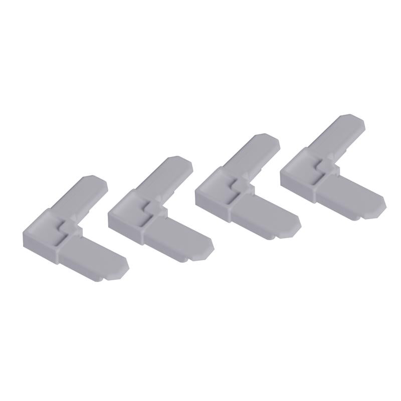 M-D Building Products Gray Plastic Frame Corners 3/8 in. H 100 pk