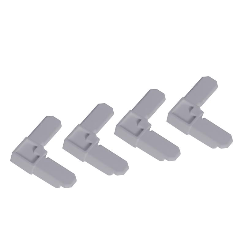 M-D Building Products Gray Plastic Frame Corners 7/16 in. H 4 pk