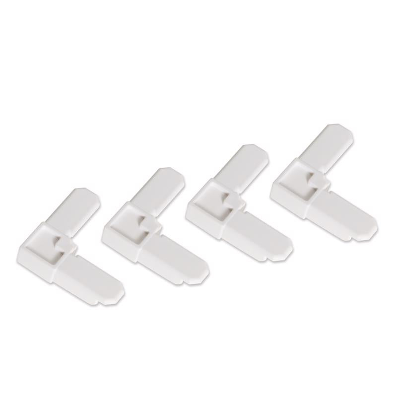 M-D Building Products White Plastic Frame Corners 7/16 in. H 4 pk