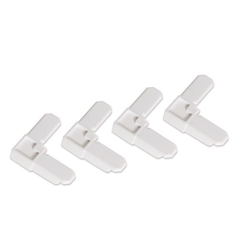 M-D Building Products White Plastic Frame Corners 7/16 in. H 4 pk