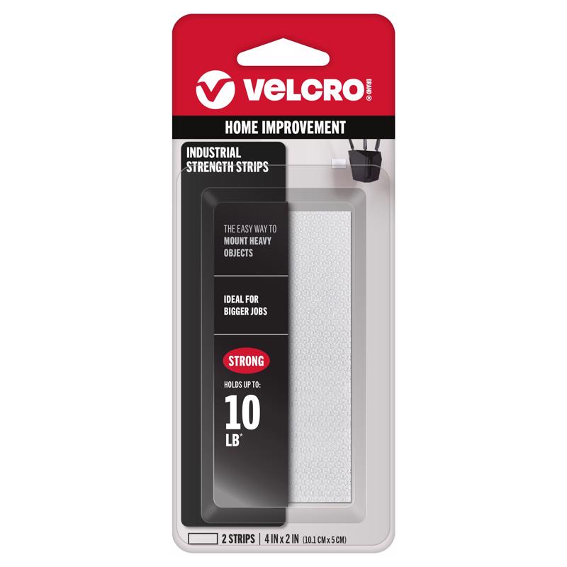 VELCRO Brand Industrial Strength Small Nylon Hook and Loop Fastener 4 in. L 2 pk (Pack of 6)