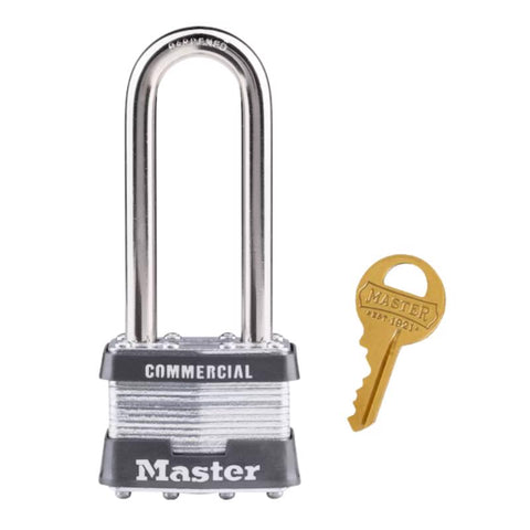 Master Lock 1-5/16 in. H X 1 in. W X 1-3/4 in. L Steel Double Locking Exterior Padlock (Pack of 6)
