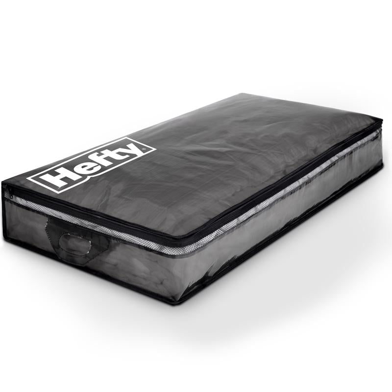 Hefty Underbed Black/Clear Storage Bag 6 in. H X 39 in. W X 20 in. D (Pack of 4)