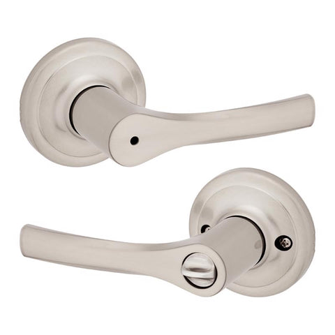 Kwikset Henley Satin Nickel Privacy Lever