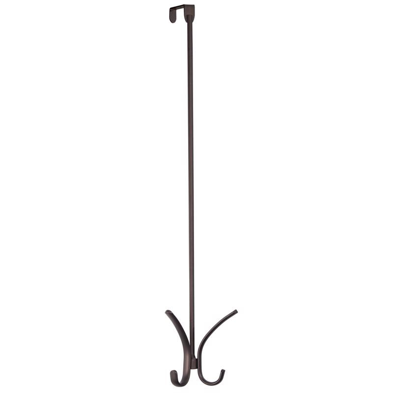 iDesign 2.5 in. H X 7.2 in. W X 25.75 in. L Steel Over The Door Hanger Holder (Pack of 4)