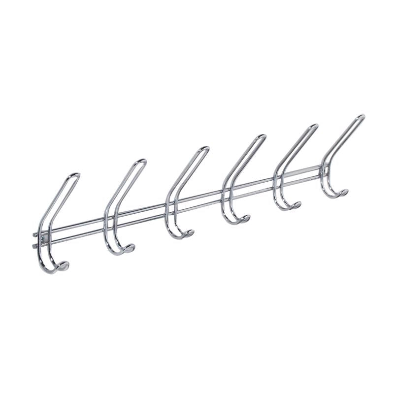 iDesign WM Hook 15.25 in. L Chrome Silver Steel Hook Rack 1 pk (Pack of 4)