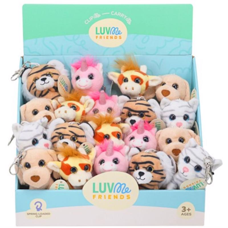 LuvMe Friends Foam/Metal Assorted Keychain (Pack of 40)