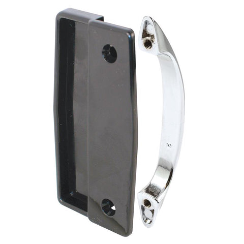 Prime-Line 1.875 in. L Black Plastic Sliding Door Edge Pull