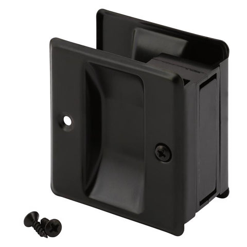 Prime-Line 2.75 in. L Satin Nickel Black Brass Door Pull
