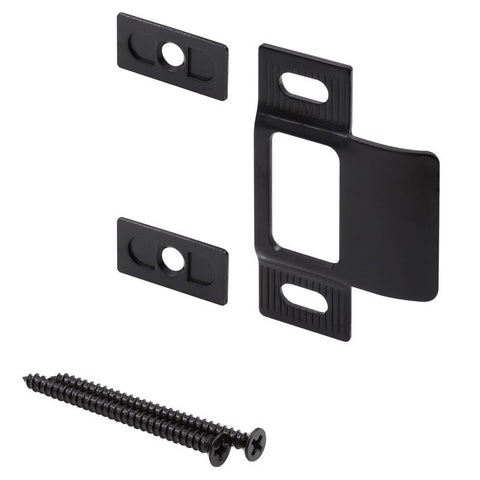 Prime-Line Black Metal Door Strike 1 pc
