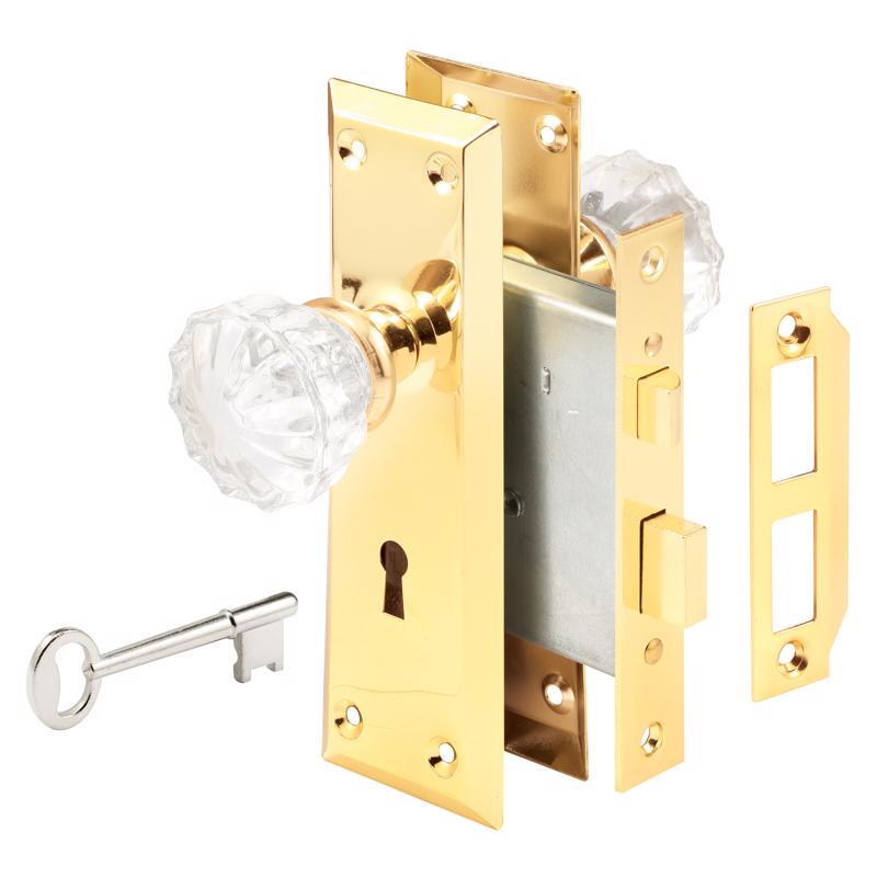 Pomo de puerta con cerrojo y paso Prime-Line de 1.75 pulg.