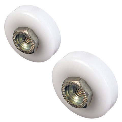 Prime-Line 7/8 in. D White Nylon/Steel Shower Door Roller 4 pk (Pack of 6)
