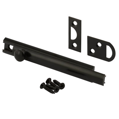 Prime-Line Solid Brass Surface Bolt (Pack of 6)