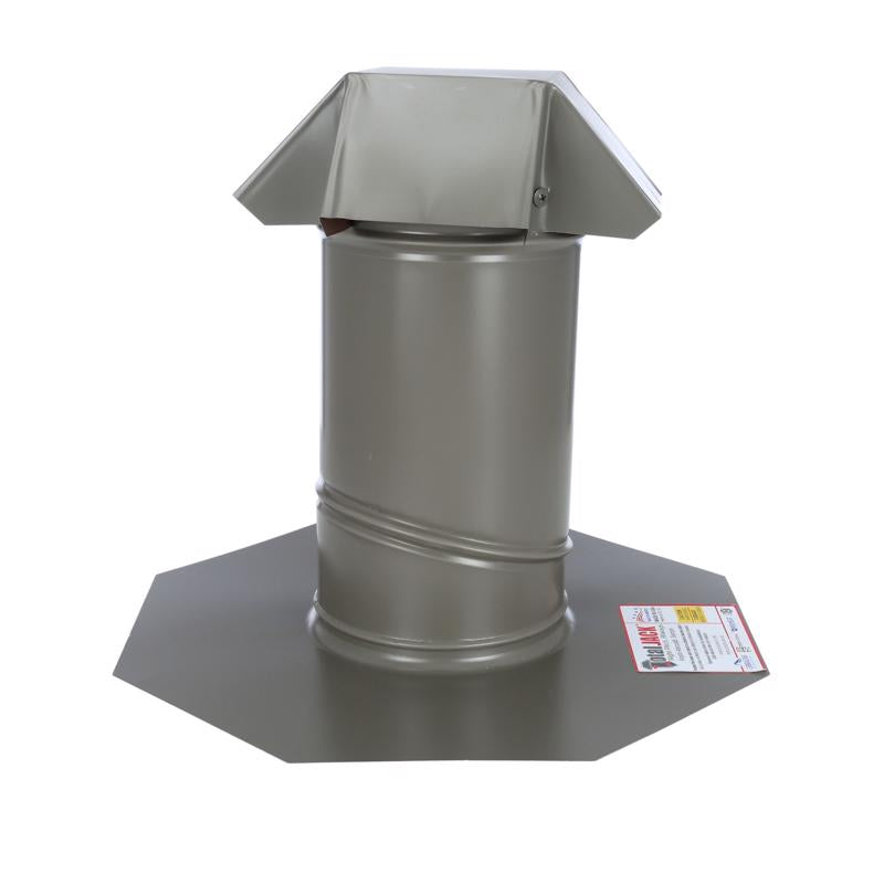 Air Vent Total Jack 15 in. W X 15 in. L Galvanized Steel Roof Flashing Weathered Wood