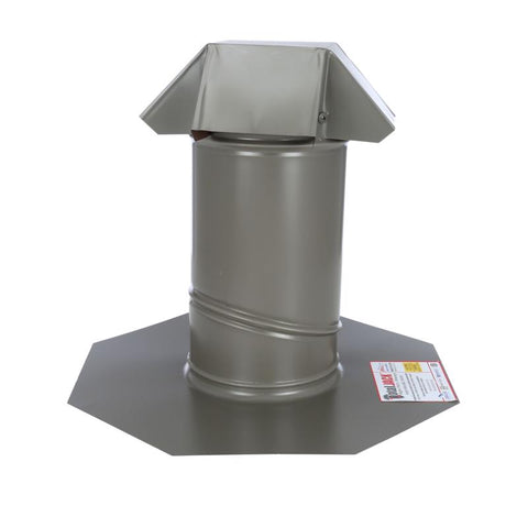 Air Vent Total Jack 15 in. W X 15 in. L Galvanized Steel Roof Flashing Weathered Wood
