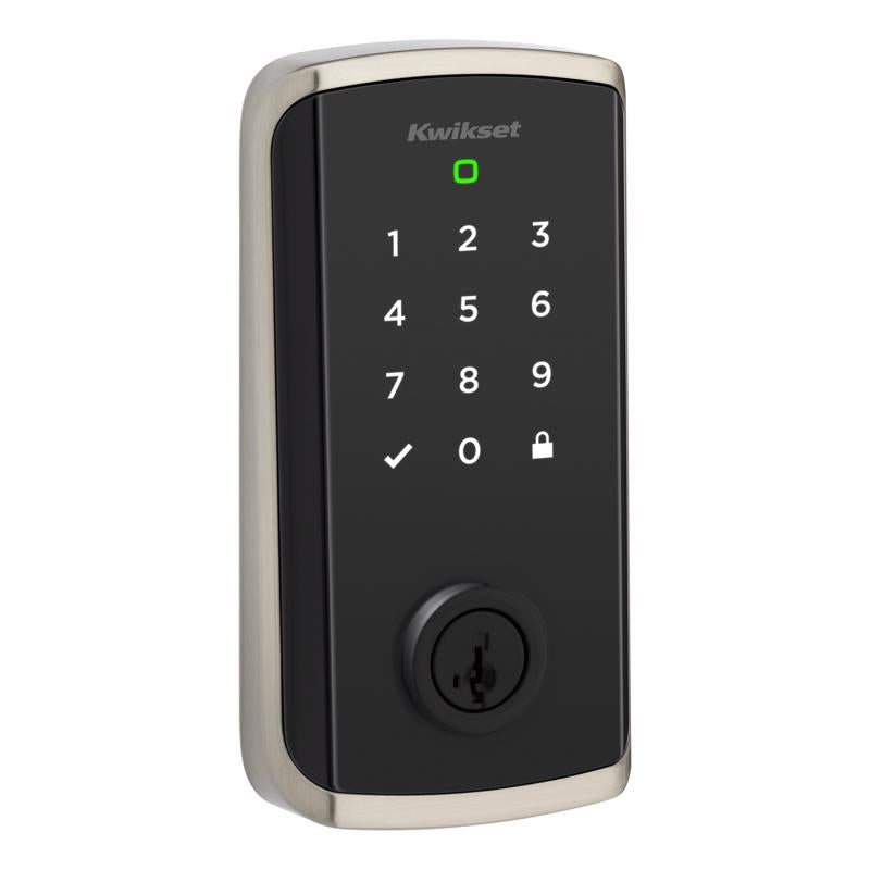 Kwikset Satin Nickel Metal Wi-Fi Deadbolt