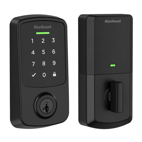 Kwikset Matte Black Metal Electronic Keypad Smart Lock
