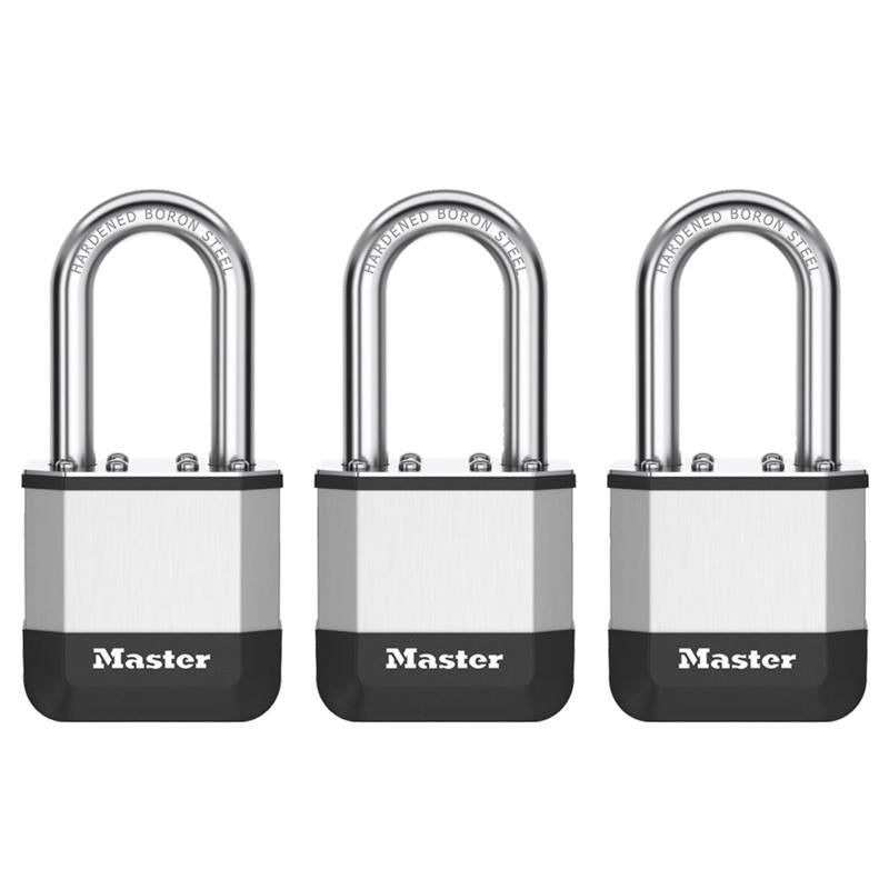 Master Lock Elite 1.75 in. W X 3.5 in. L Laminated Steel 5-Pin Cylinder Padlock