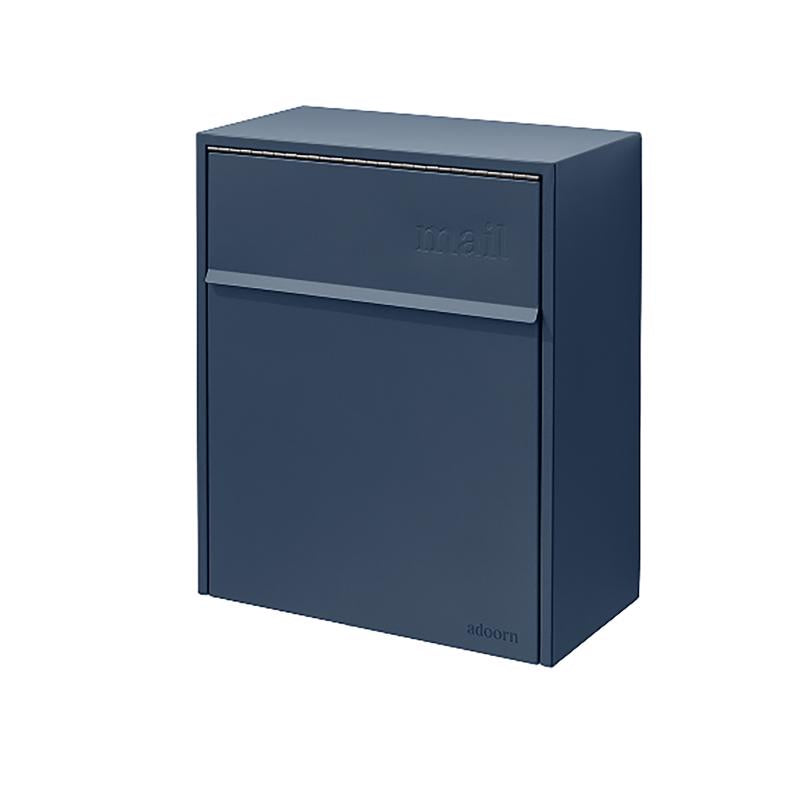Buzón azul de acero galvanizado para montaje en pared Adoorn