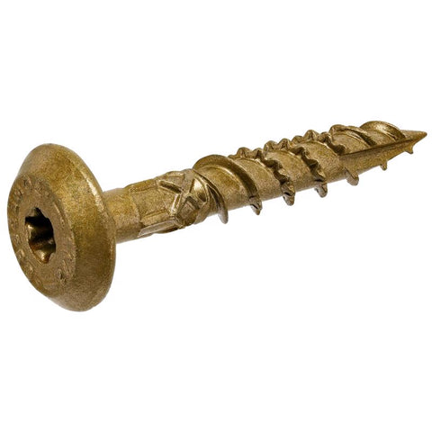Tornillo lag de acero al carbono PowerPro de 1/4 pulg. x 1 1/2 pulg. de largo con cabeza de estrella, paquete de 75
