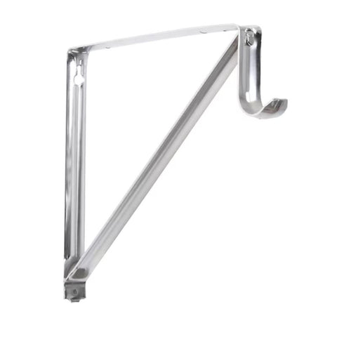 Closet Pro 18 in. L X 1-3/8 in. D Chrome Steel Closet Rod Bracket