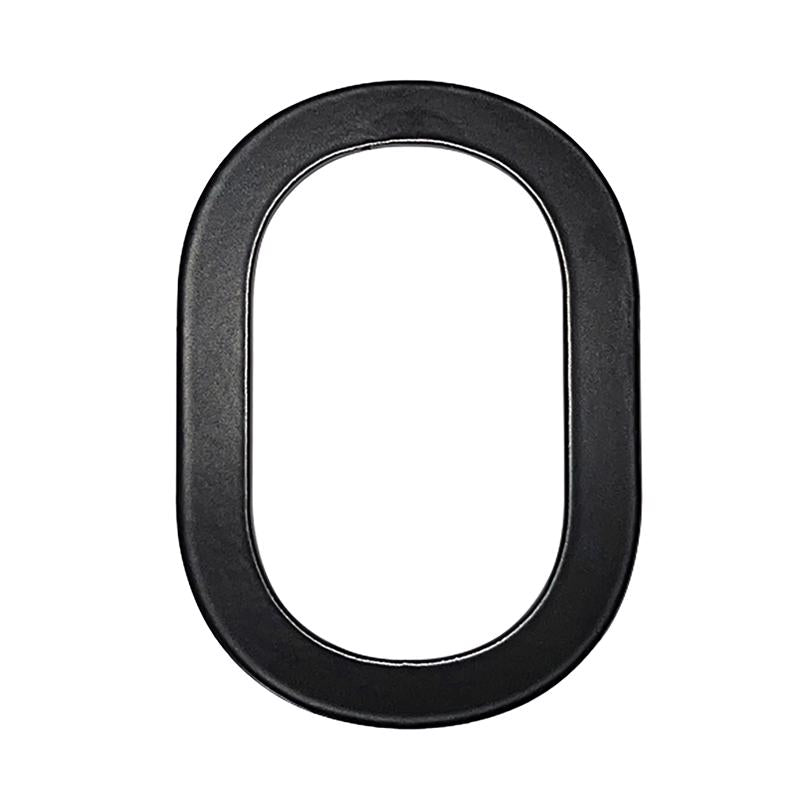 Adoorn Mailbox Address Number 4 in. Black Aluminum Self-Adhesive Number 0 1 pc (Pack of 4)
