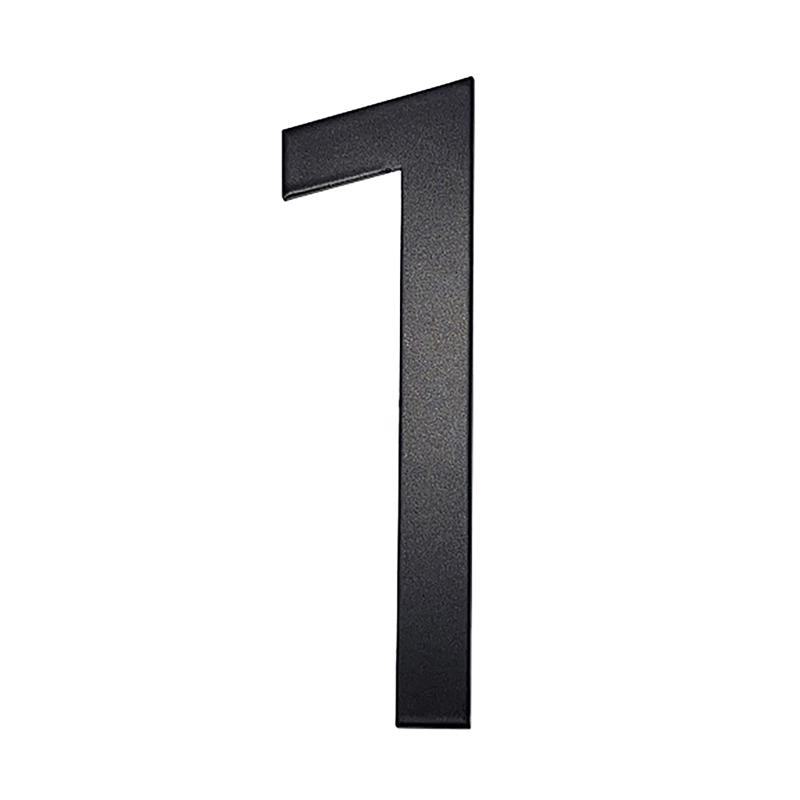 Adoorn Mailbox Address Number 4 in. Black Aluminum Self-Adhesive Number 1 1 pc (Pack of 4)