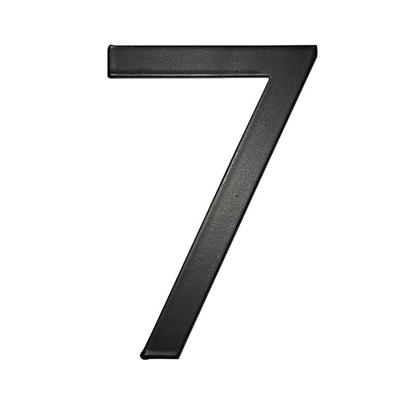 Adoorn 4 in. Black Aluminum Self-Adhesive Number 7 1 pc (Pack of 4)