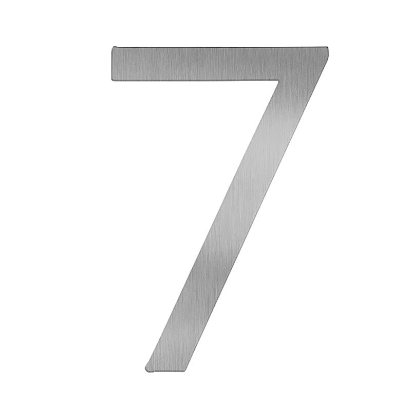 Adoorn 4 in. Silver Aluminum Self-Adhesive Mailbox Number 7 1 pc (Pack of 4)