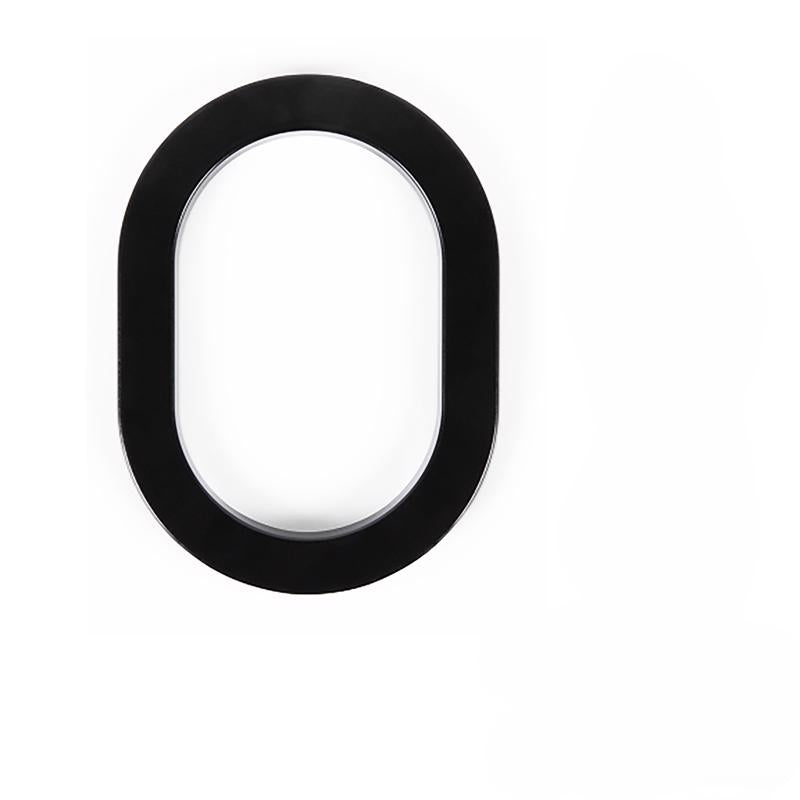 Adoorn 6 in. Black Aluminum Screw-On House Number 0 1 pc (Pack of 4)
