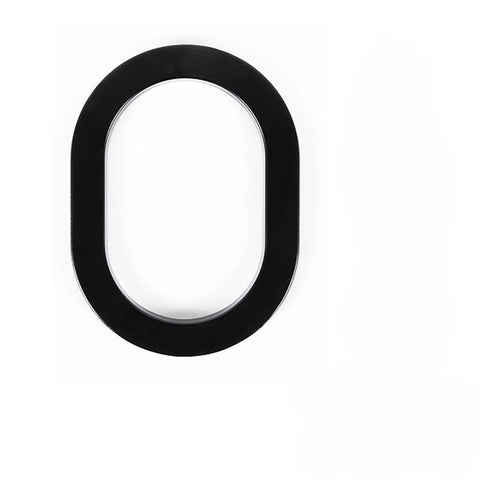 Adoorn 6 in. Black Aluminum Screw-On House Number 0 1 pc (Pack of 4)