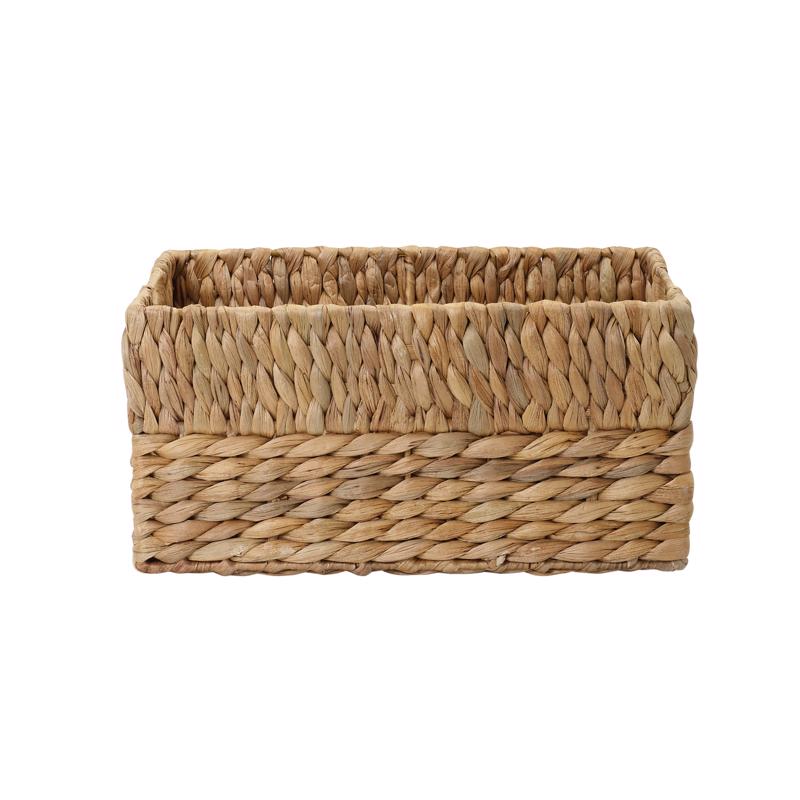 Zenna Home 6 in. L X 9 in. W X 12 in. H Beige/Brown Woven Basket (Pack of 3)