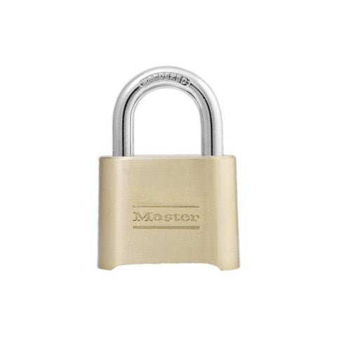 Master Lock 2 in. W Brass Resettable Combination Padlock