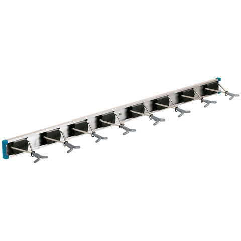 Soporte organizador de plástico negro/plateado galvanizado con zinc Crawford, capacidad de 10 lb, 1 ud.
