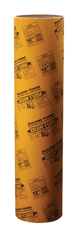 Quikrete Quik-Tube Cardboard Concrete Building Form Tube 12 in. W X 4 ft. L X 12 in. D (Pack of 4)