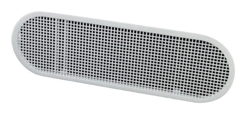 Master Flow 4 in. H X 4 in. W X 12 in. L White Resin Undereave Vent