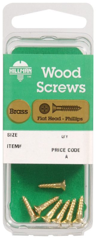 HILLMAN No. 10 X 1 in. L Phillips Coarse Wood Screws 1 pk (Pack of 10)
