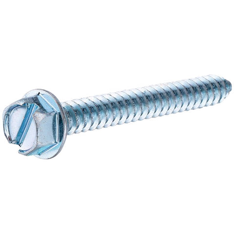 HILLMAN No. 14 Ga. X 3/4 in. L Slotted Hex Head Sheet Metal Screws 0.06 lb 4 pk (Pack of 10)