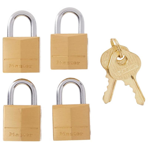 Master Lock 3/4 in. W Brass Pin Cylinder Exterior Padlock