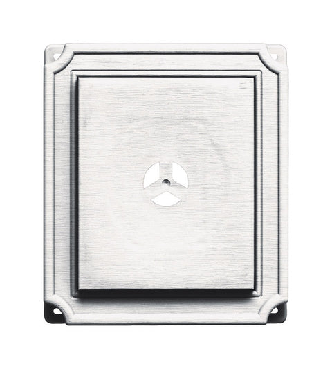 Builders Edge 7 in. H X 9 in. W X 17 in. L Prefinished White Copolymer Mounting Block
