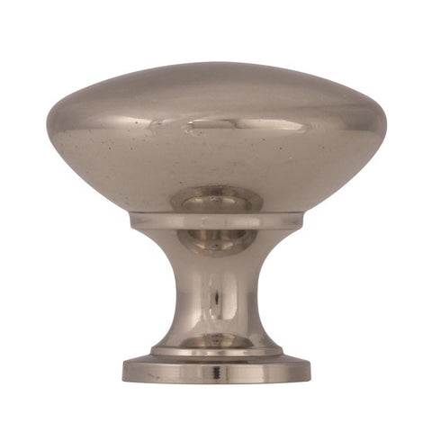Amerock Allison Round Cabinet Knob 1-3/16 in. D 1-1/8 in. Brushed Chrome 1 pk