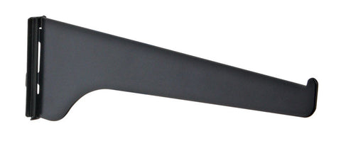 Knape & Vogt Black Steel Regular Duty Bracket 16 Ga. 12 in. L 160 lb (Pack of 10)