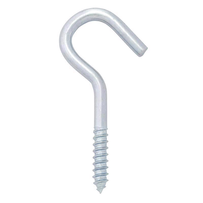 Hampton Small Zinc-Plated Silver Steel 4.1875 in. L Clothesline Hook 215 lb 1 pk (Pack of 10)