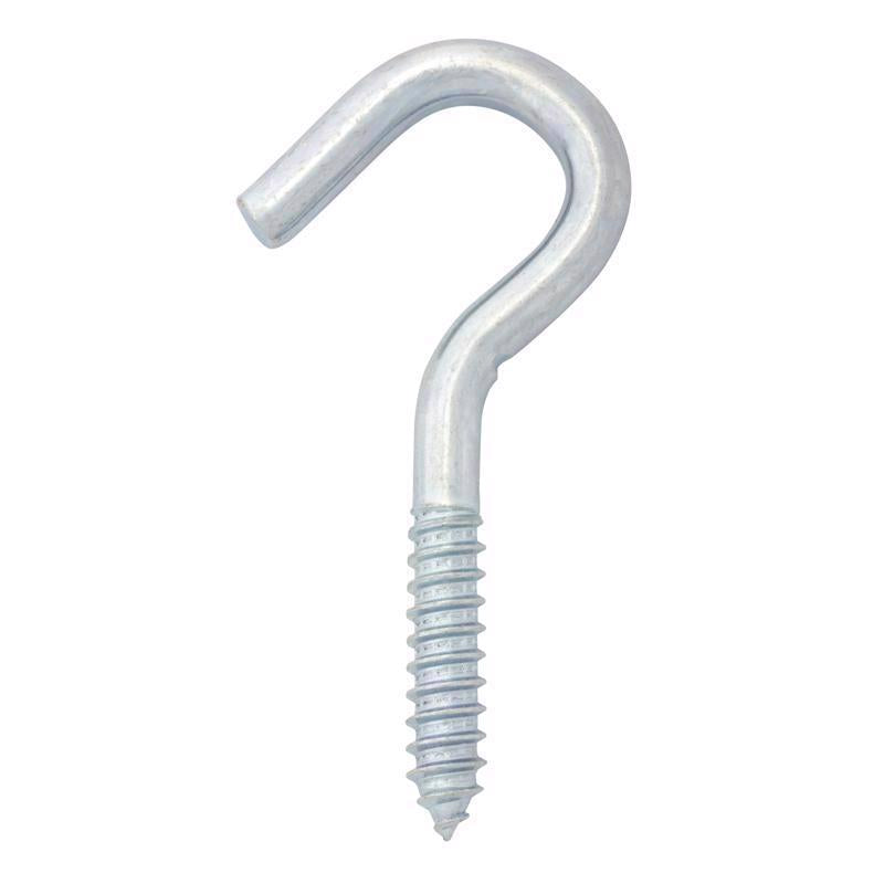 Hampton Small Zinc-Plated Silver Steel 4.25 in. L Clothesline Hook 300 lb 1 pk (Pack of 10)