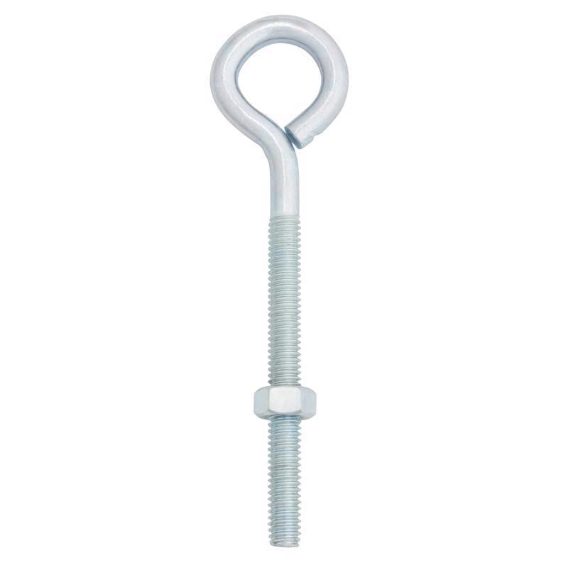 Hampton 5/16 in. X 5 in. L Zinc-Plated Steel Eyebolt Nut Included (Pack of 10)